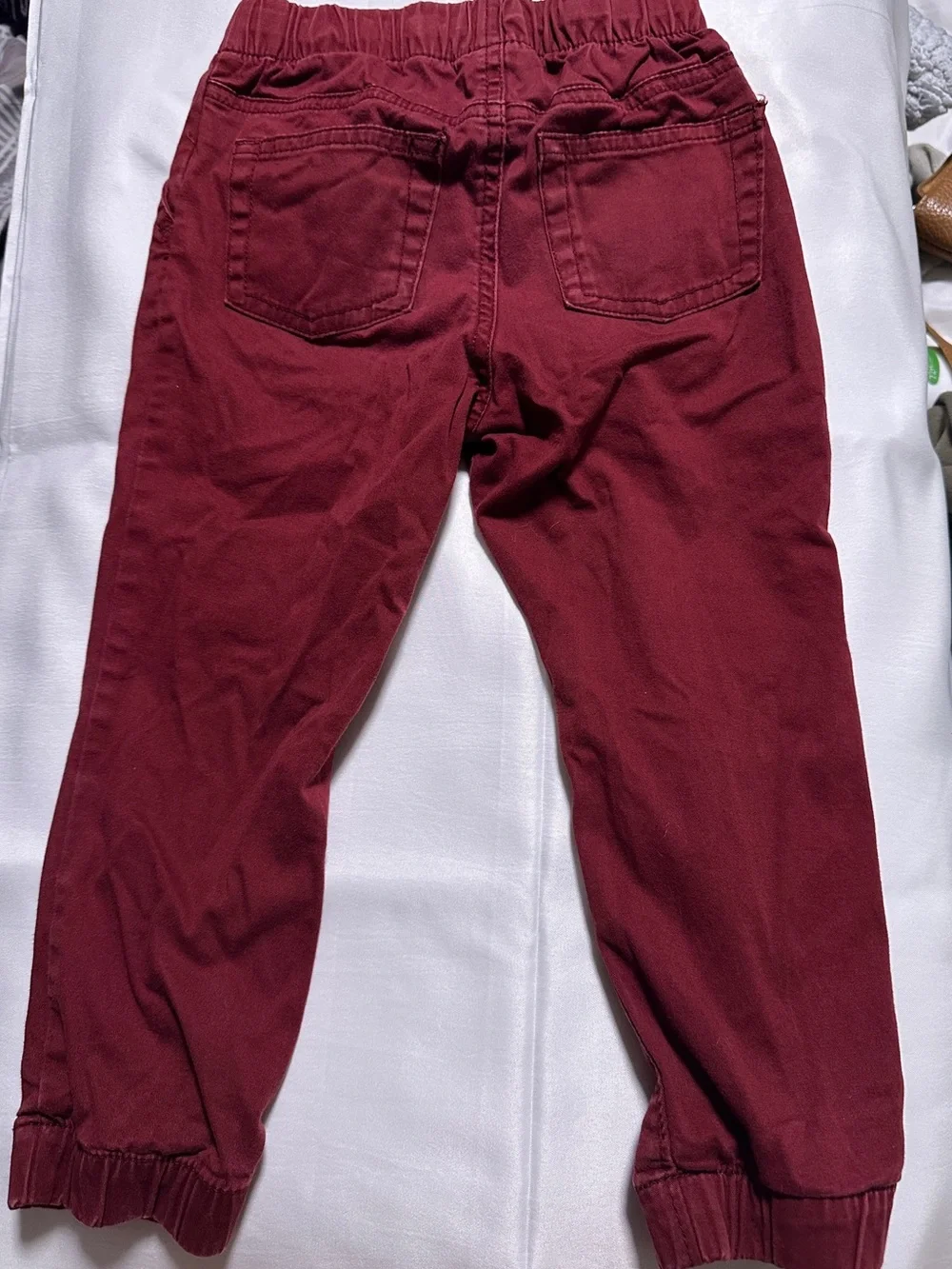 Cat & Jack Toddler Boys Burgundy Jogger Pants – Size 3T